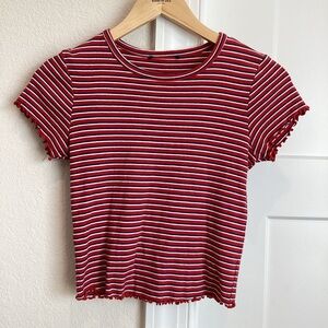 FREE Urban Outfitters Striped Cropped Tee
